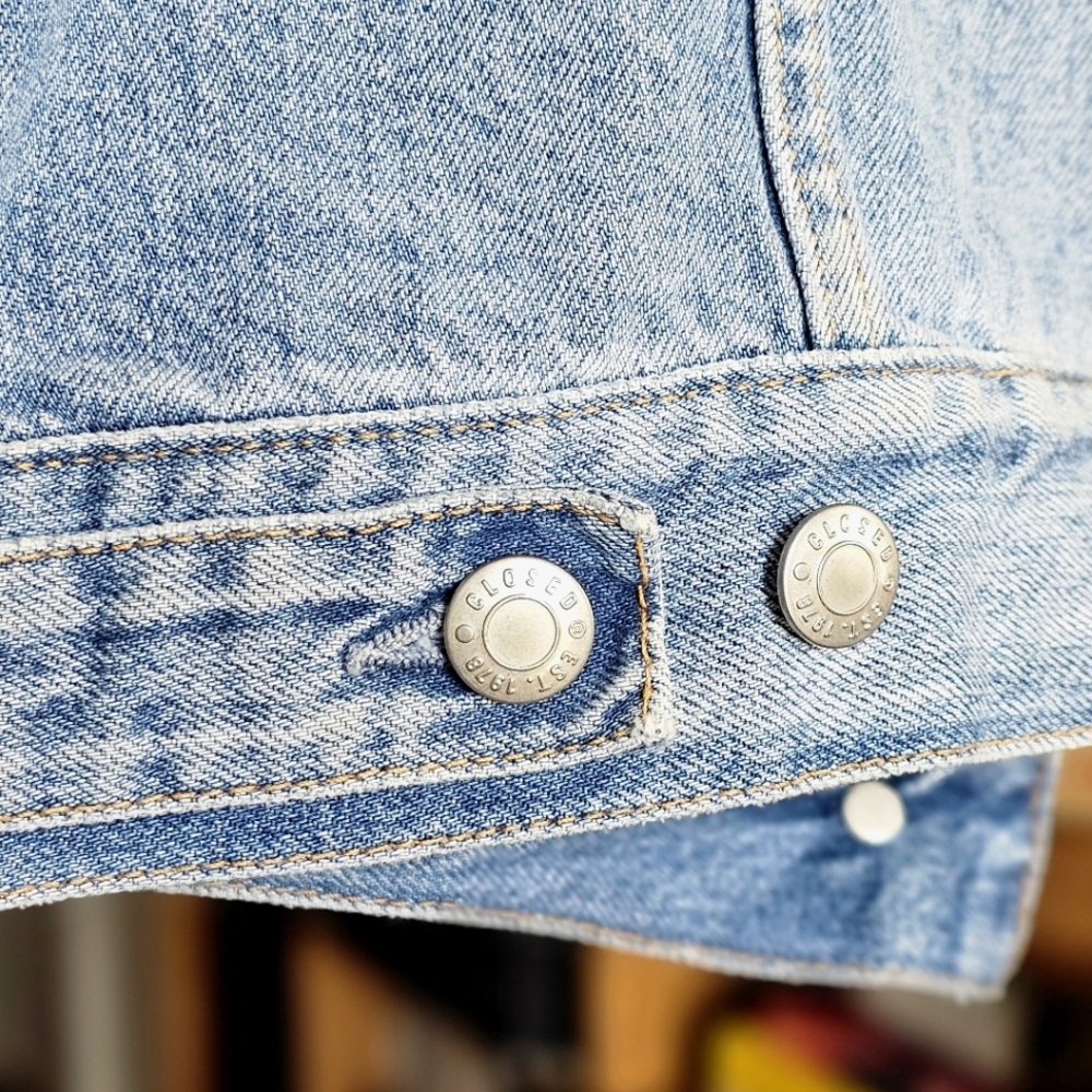 Closed Women's Denim Jacket Made In Italy XL - Picture 7 of 10